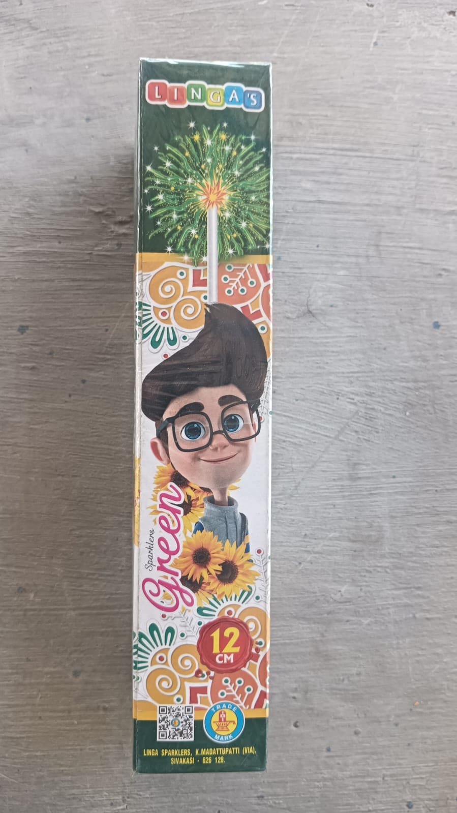 12 cm Green Color Sparklers (10 pcs)