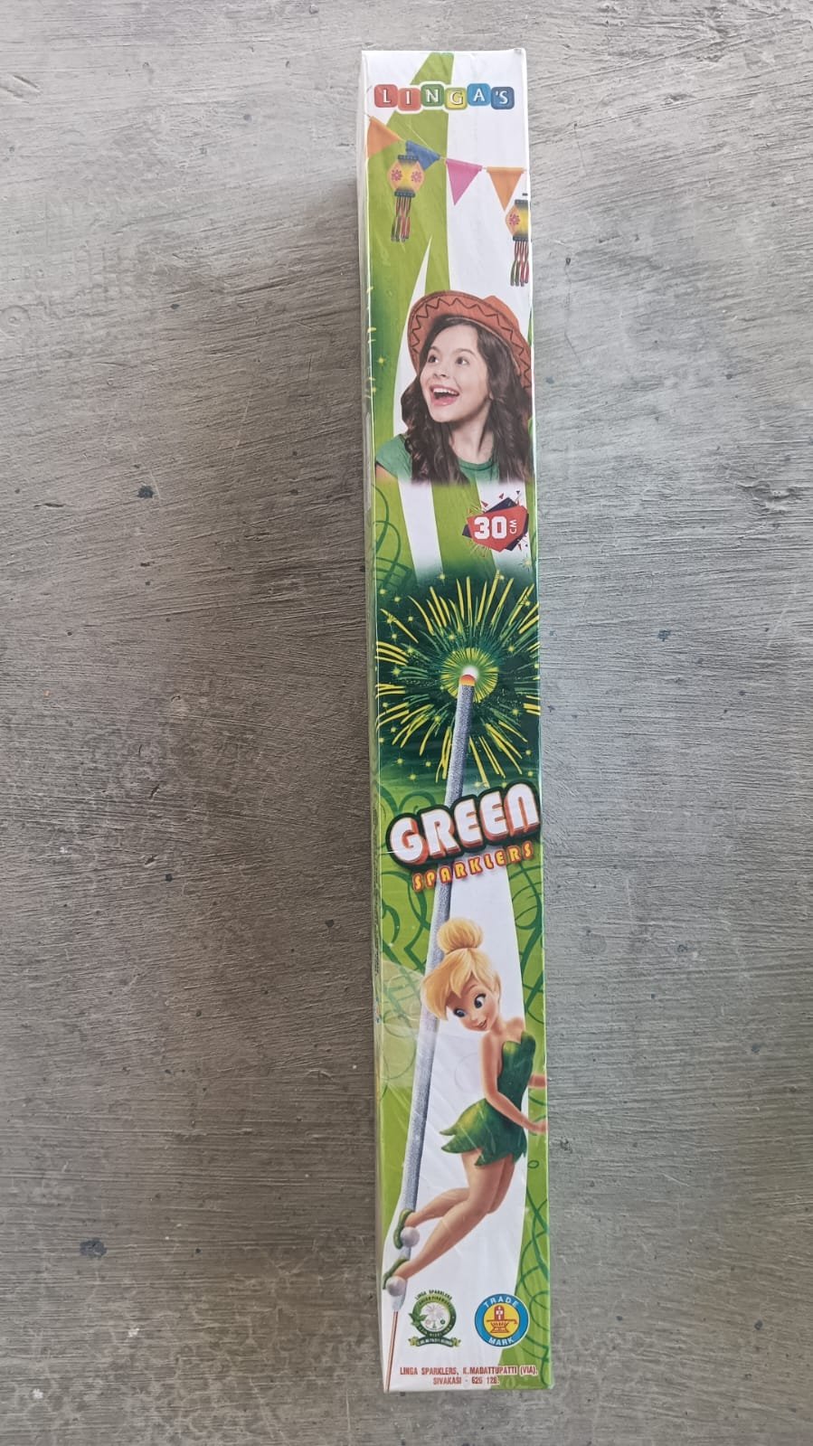 30 cm Green Color Sparklers (5 pcs)